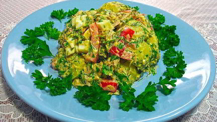 Рецепт Картофельного салата с тунцом