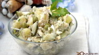 Рецепт Картофельного салата с тунцовым соусом