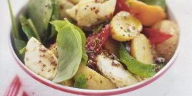 Рецепт картофельного салата с запеченным перцем