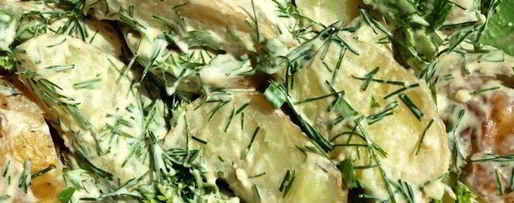 Шаг 5: картофельного салата с заправкой из феты