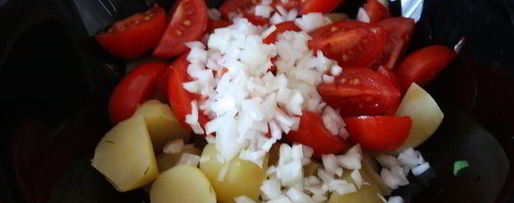 Шаг 5: салата из картофеля, фасоли и тунца