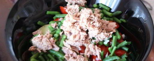 Шаг 8: салата из картофеля, фасоли и тунца