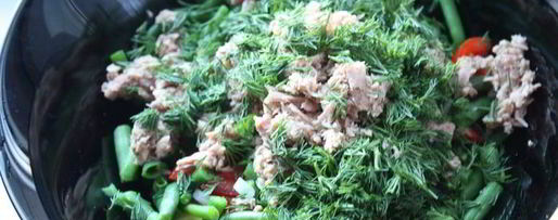 Шаг 9: салата из картофеля, фасоли и тунца
