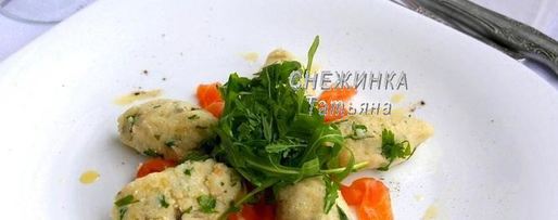 Шаг 5: салата из картофеля с рикоттой, каперсами и семгой