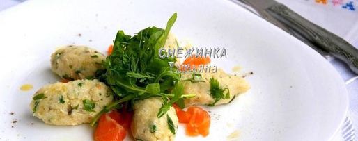 Шаг 6: салата из картофеля с рикоттой, каперсами и семгой