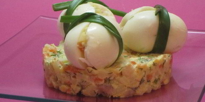 Рецепт салата картофельного с сельдью