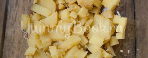 Шаг 1: салата картофельного с зеленым луком