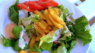 Рецепт Салата с картофелем фри