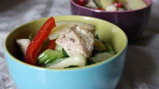 Рецепт Салата с молодым картофелем и курицей