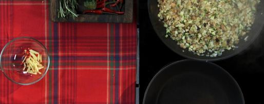 Шаг 1: теплого картофельного салата с орехами