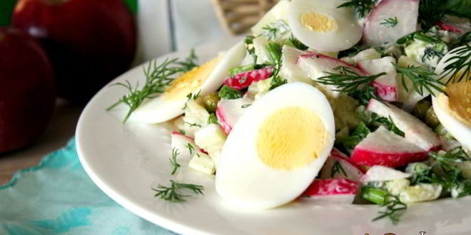 Рецепт весеннего картофельного салата