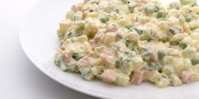 Рецепт оливье с беконом