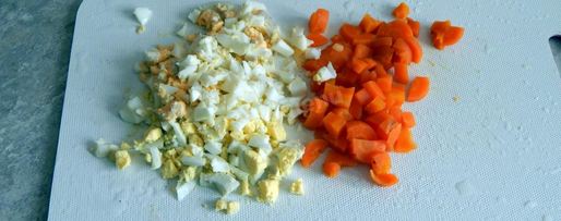 Шаг 5: оливье с говядиной