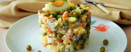 Шаг 6: оливье с говядиной