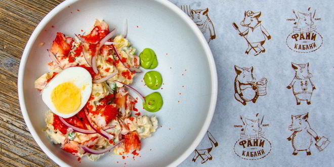 Рецепт оливье с крабом