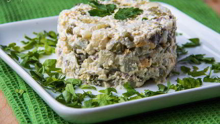 Рецепт Оливье с мясом