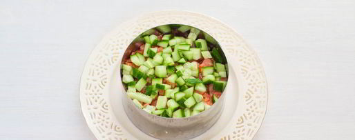 Шаг 6: оливье с семгой