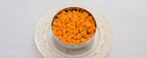 Шаг 7: оливье с семгой