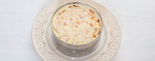 Шаг 8: оливье с семгой