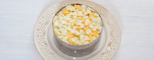 Шаг 9: оливье с семгой