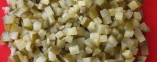 Шаг 3: оливье со свининой