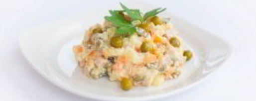 Шаг 5: оливье со свининой