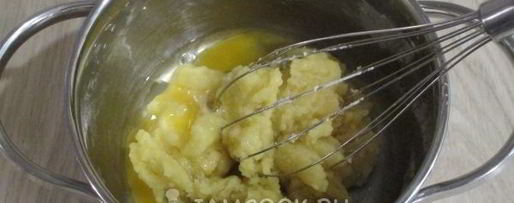 Шаг 5: профитролей с оливье