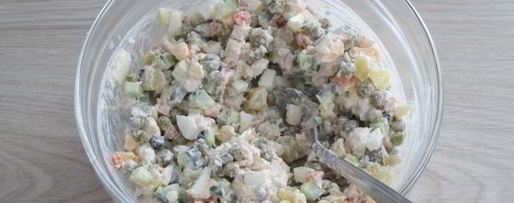 Шаг 12: профитролей с оливье