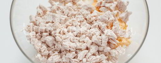 Шаг 1: салата оливье без майонеза и картофеля