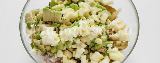 Шаг 4: салата оливье без майонеза и картофеля