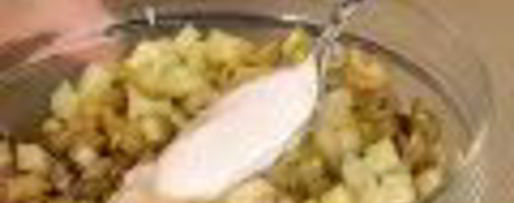 Шаг 2: салата оливье с острым майонезом