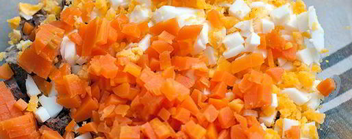 Шаг 3: салата оливье по дюкану