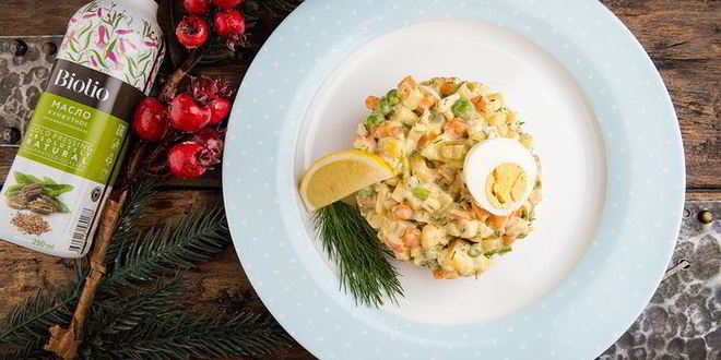 Рецепт салата оливье с домашним майонезом