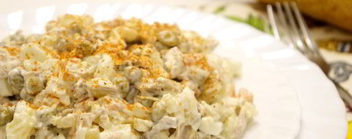 Шаг 5: салата оливье с индейкой