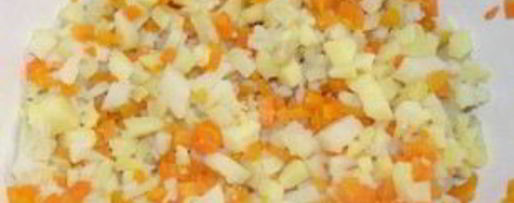 Шаг 1: салата оливье с капустой