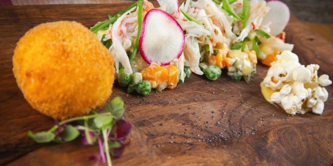 Рецепт салата оливье с крабом new style