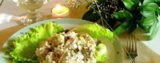 Шаг 4: салата оливье с языком