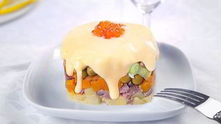 Рецепт Салата Оливье слоями