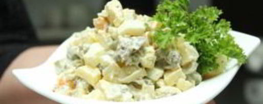 Шаг 6: салата оливье со свининой