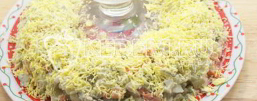 Шаг 7: салата с курицей праздничное оливье