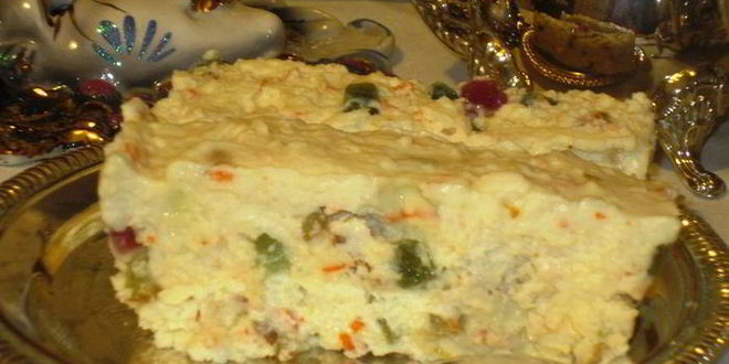 Рецепт сладкого десерта оливье с маскарпоне