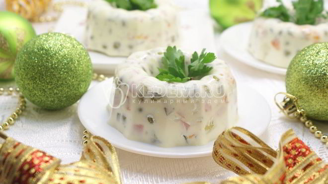 Рецепт Заливного Оливье