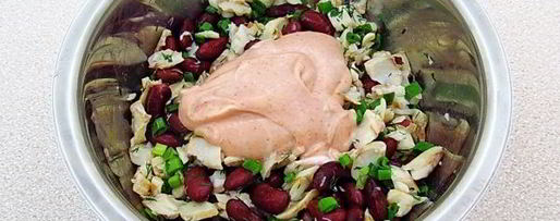 Шаг 8: рыбного салата с консервированной фасолью