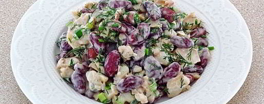 Шаг 10: рыбного салата с консервированной фасолью