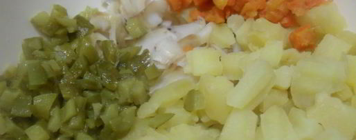 Шаг 1: рыбного салата