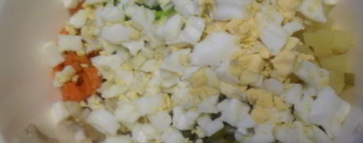 Шаг 2: рыбного салата