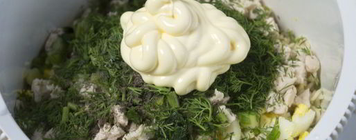 Шаг 6: салата из лапши