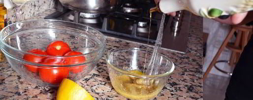 Шаг 1: салата из морепродуктов и белой фасоли