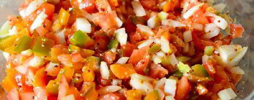 Шаг 3: салата из морепродуктов и белой фасоли