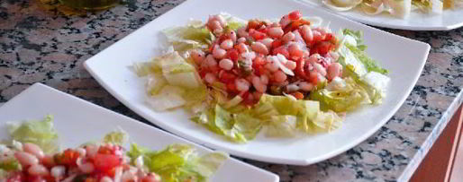 Шаг 9: салата из морепродуктов и белой фасоли